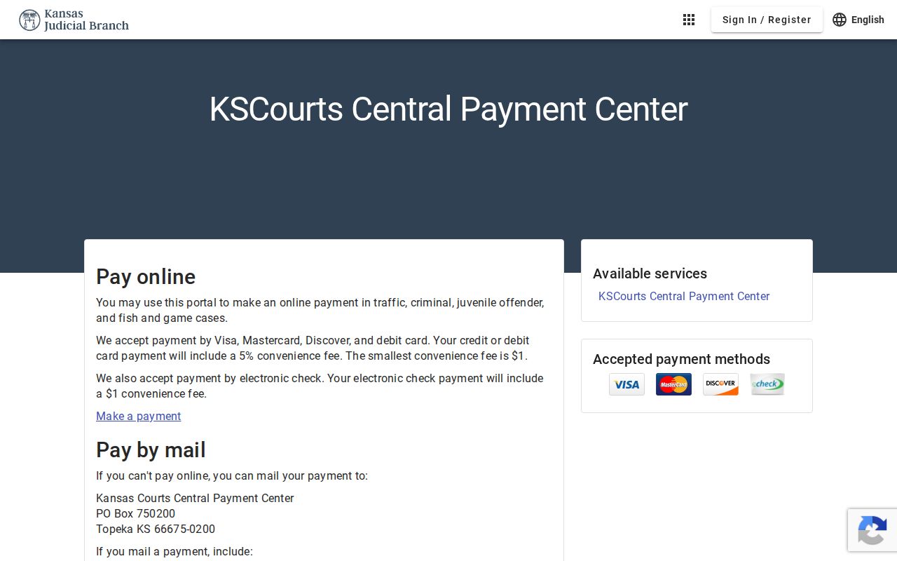 Meade County traffic court records payment methods and convenience fees